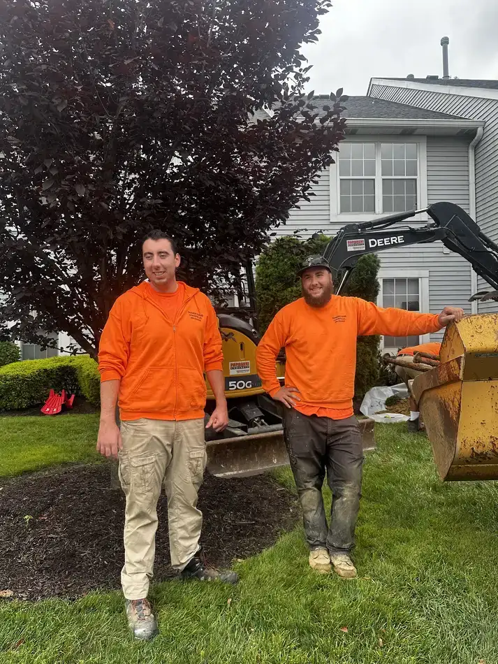 Papaneri crew and machine loading broken concrete for haul-away in Cherry Hill, NJ