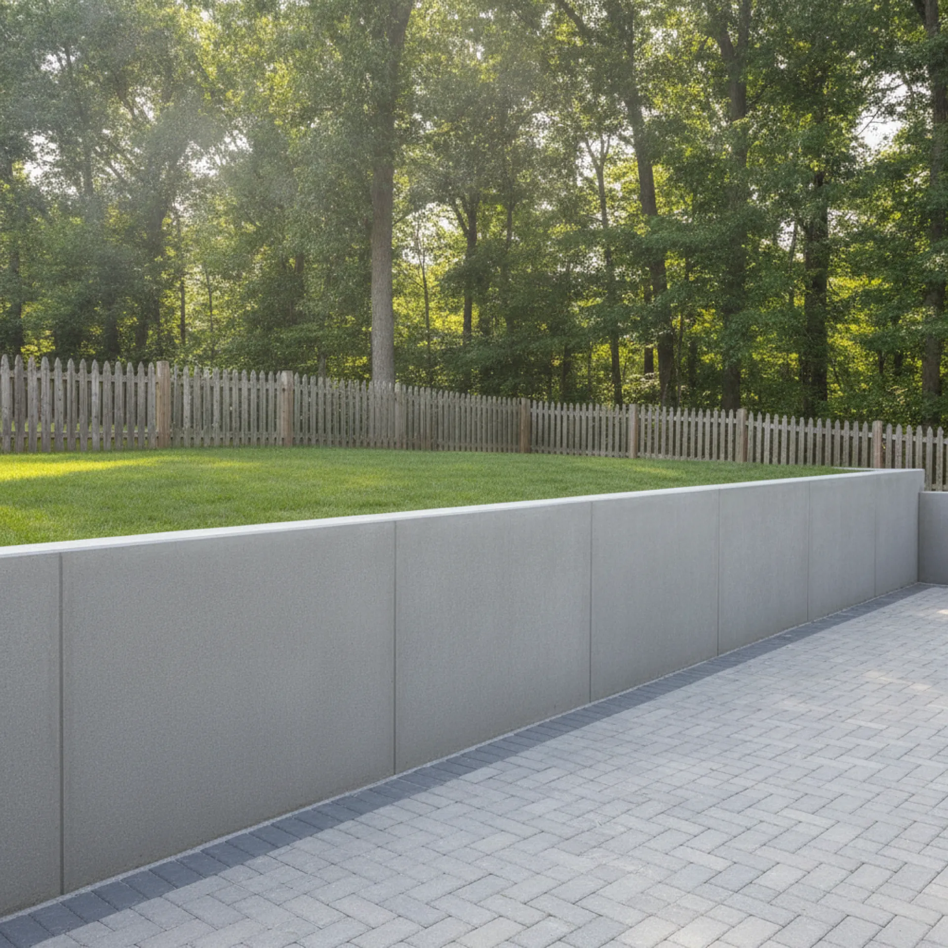 Concrete retaining wall in Cherry Hill, NJ