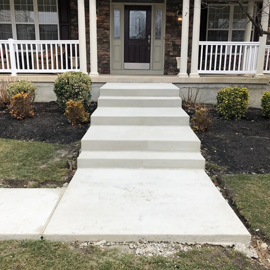 Concrete walkway to front porch in Cherry Hill NJ