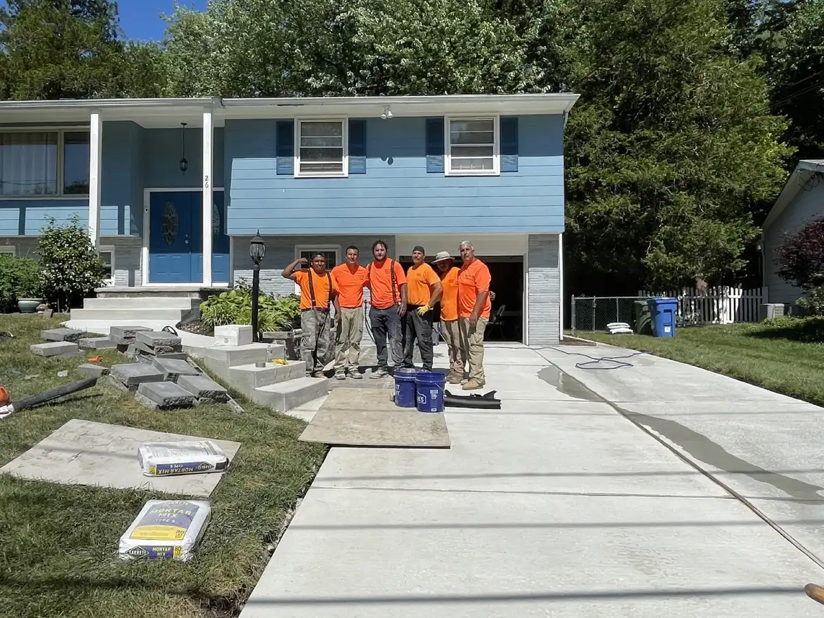 Papaneri & Sons concrete crew on a completed Cherry Hill, NJ project