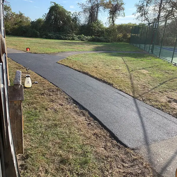 Concrete walkway newly installed at residential home Cherry Hill NJ